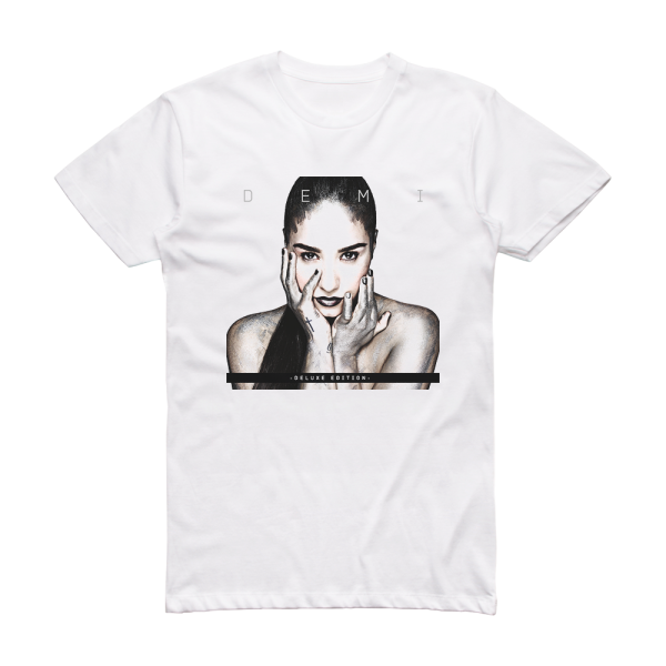 Demi Lovato Demi 1 Album Cover T-Shirt White