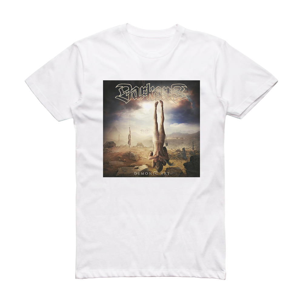 Darkane Demonic Art Album Cover T-Shirt White – ALBUM COVER T-SHIRTS