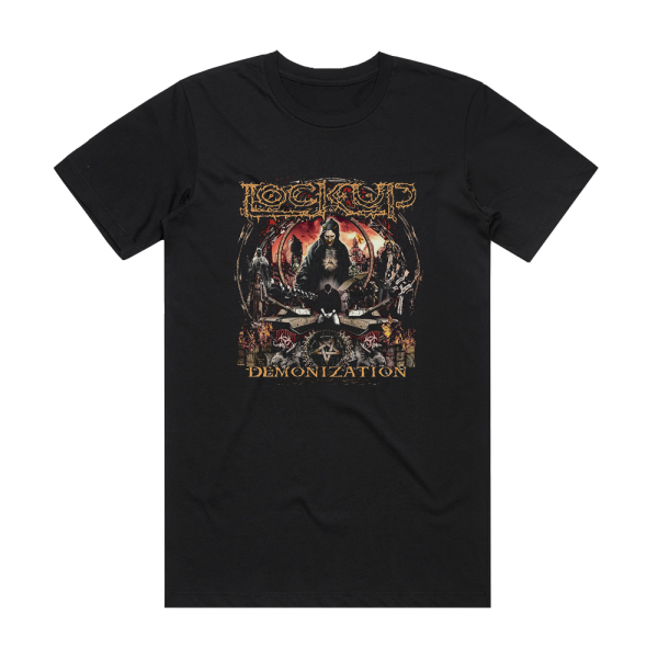 Lock Up Demonization Album Cover T-Shirt Black