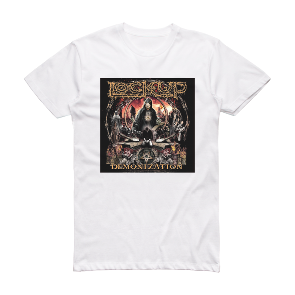 Lock Up Demonization Album Cover T-Shirt White