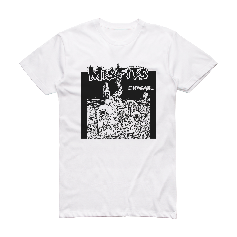 Misfits Demonomania Album Cover T-Shirt White – ALBUM COVER T-SHIRTS