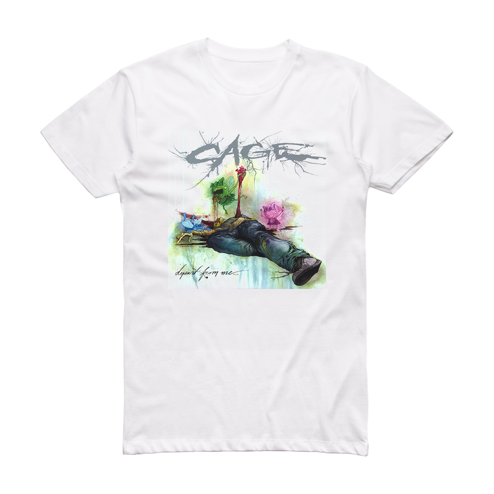 Cage Depart From Me Album Cover T-Shirt White – ALBUM COVER T-SHIRTS