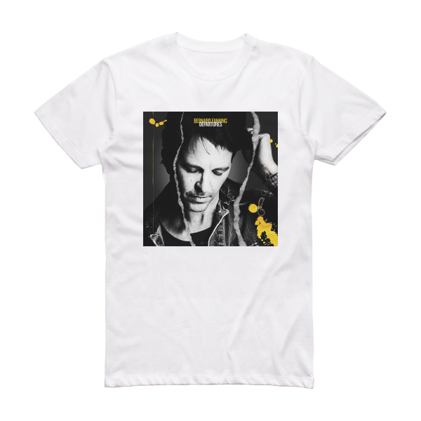 Bernard Fanning Departures Album Cover T-Shirt White