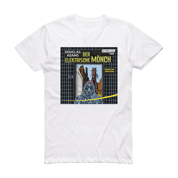 Douglas Adams Der Elektrische Mnch Album Cover T-Shirt White