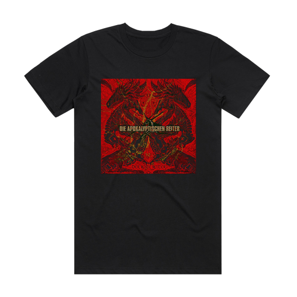 Die Apokalyptischen Reiter Der Rote Reiter Album Cover T-Shirt Black