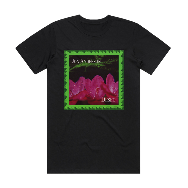 Jon Anderson Deseo Album Cover T-Shirt Black