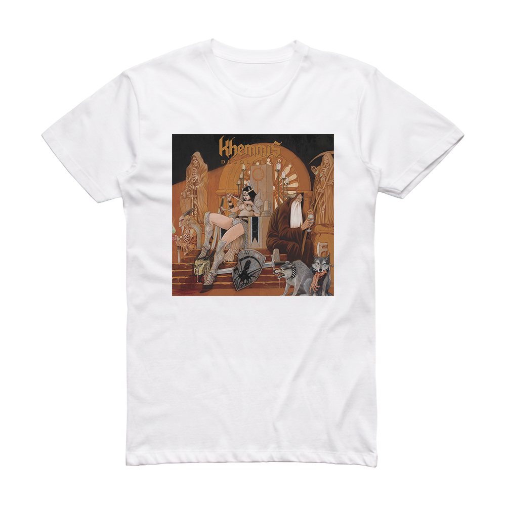 Khemmis Desolation Album Cover T-Shirt White – ALBUM COVER T-SHIRTS