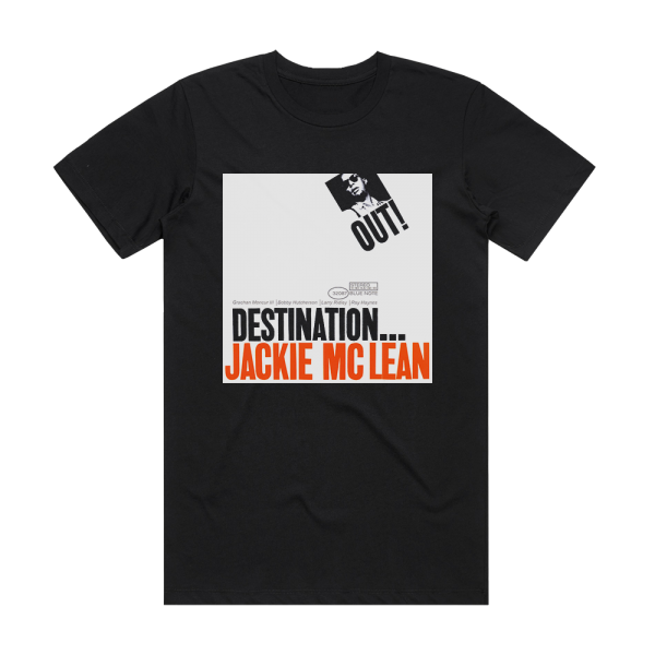 Jackie McLean Destination Out Album Cover T-Shirt Black