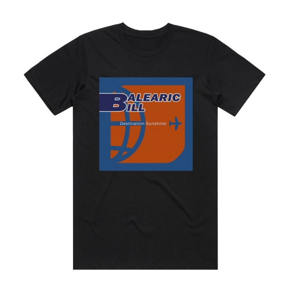 Balearic Bill Destination Sunshine 1 Album Cover T-Shirt Black