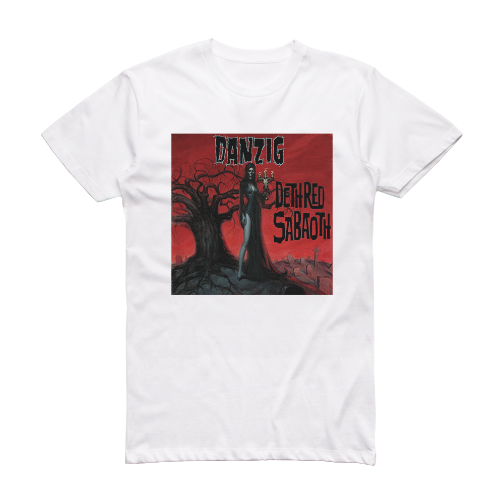 Danzig Deth Red Sabaoth Album Cover T-Shirt White – ALBUM COVER T-SHIRTS