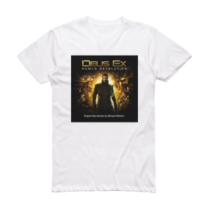 Michael McCann Deus Ex Human Revolution Album Cover T-Shirt White