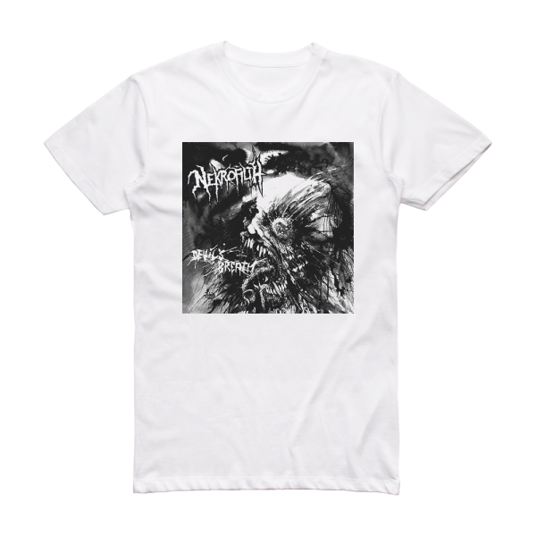 Nekrofilth Devils Breath Album Cover T-Shirt White