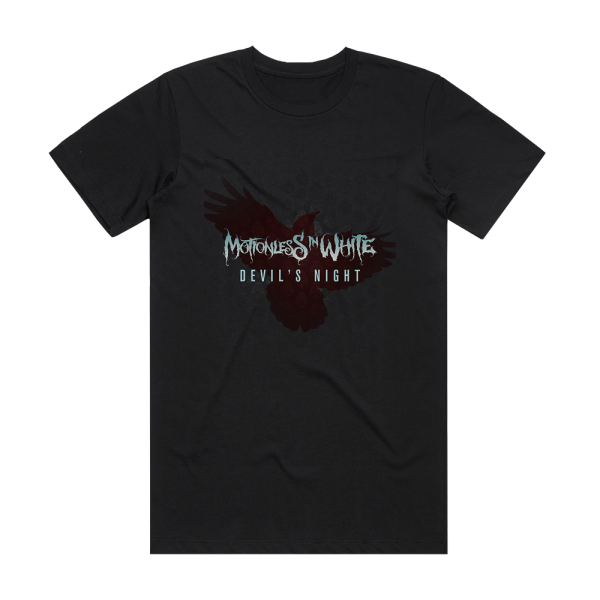 Motionless In White Devils Night Album Cover T-Shirt Black