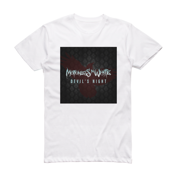 Motionless In White Devils Night Album Cover T-Shirt White