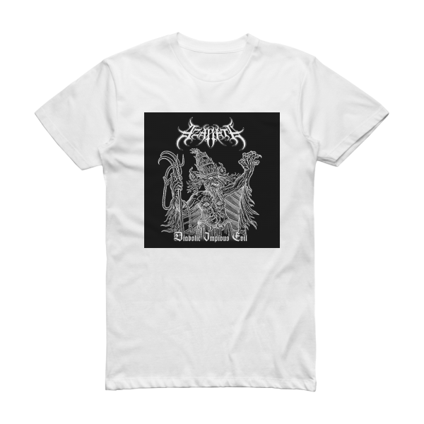 Azarath Diabolic Impious Evil Album Cover T-Shirt White