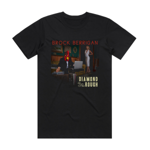 Brock Berrigan Diamond In The Rough Album Cover T-Shirt Black