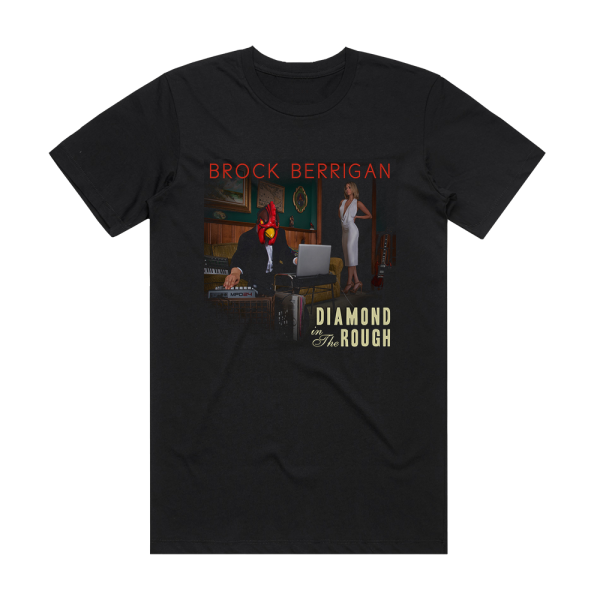 Brock Berrigan Diamond In The Rough Album Cover T-Shirt Black