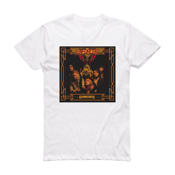 Enforcer Diamonds Album Cover T-Shirt White