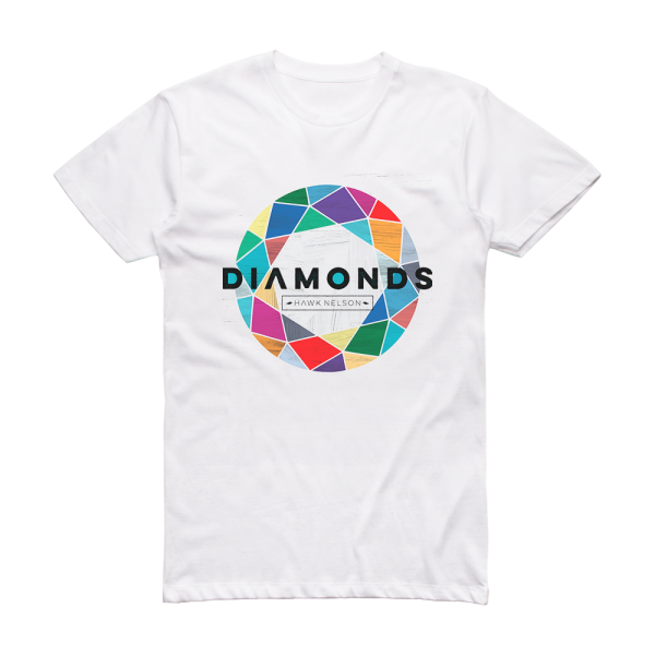 Hawk Nelson Diamonds Album Cover T-Shirt White