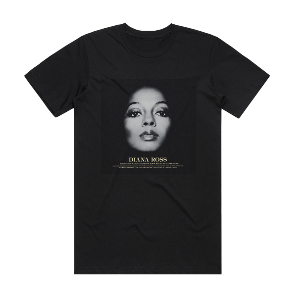 Diana Ross Diana Ross 1 Album Cover T-Shirt Black