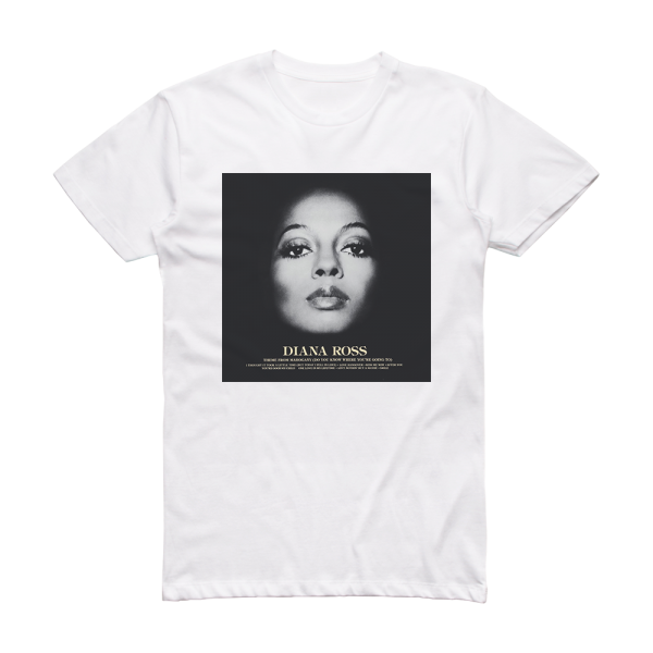 Diana Ross Diana Ross 1 Album Cover T-Shirt White