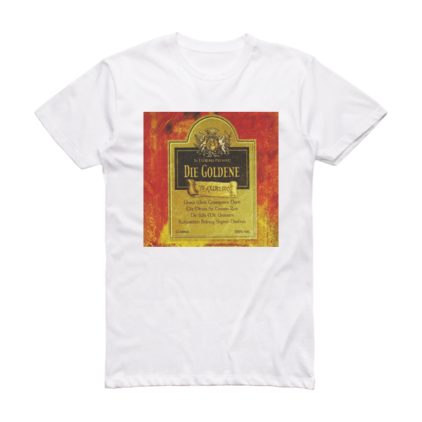 In Extremo Die Goldene Album Cover T-Shirt White