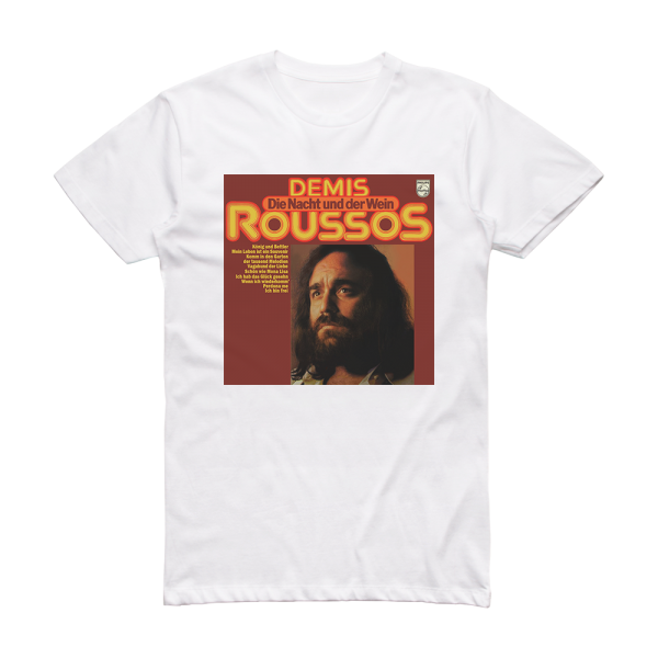 Demis Roussos Die Nacht Und Der Wein Album Cover T-Shirt White