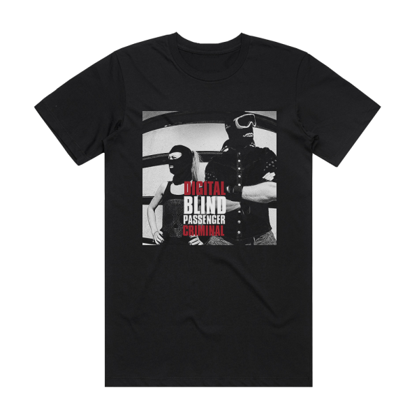 Blind Passenger Digital Criminal Album Cover T-Shirt Black
