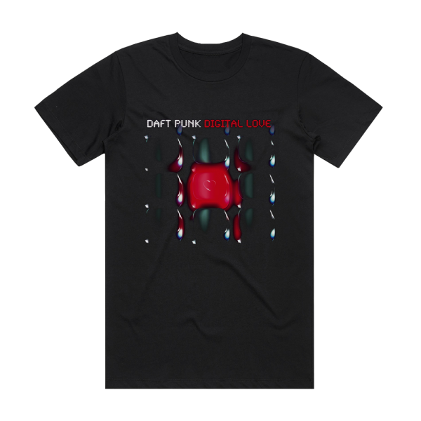 Daft Punk Digital Love Album Cover T-Shirt Black