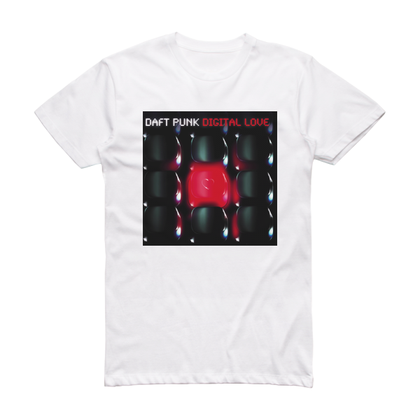 Daft Punk Digital Love Album Cover T-Shirt White