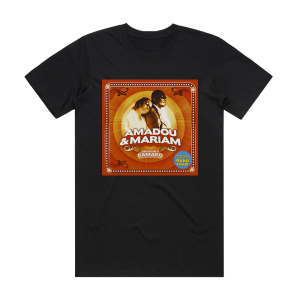 Amadou and Mariam Dimanche Bamako Album Cover T-Shirt Black