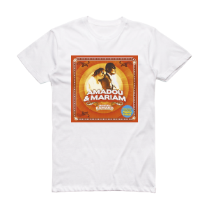 Amadou and Mariam Dimanche Bamako Album Cover T-Shirt White