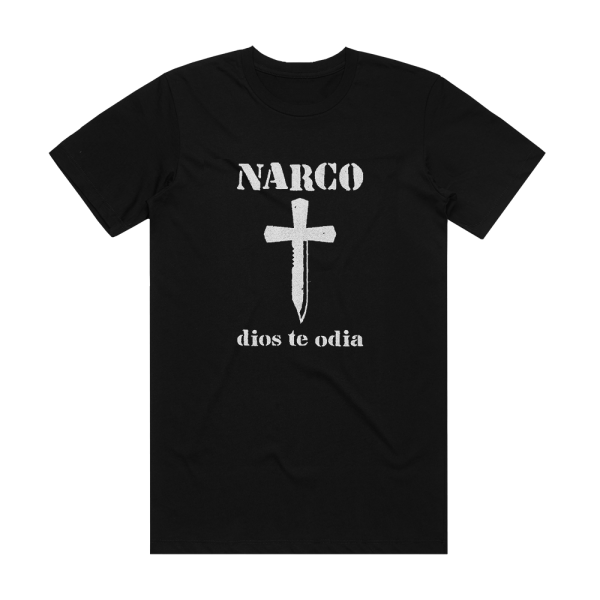 Narco Dios Te Odia Album Cover T-Shirt Black