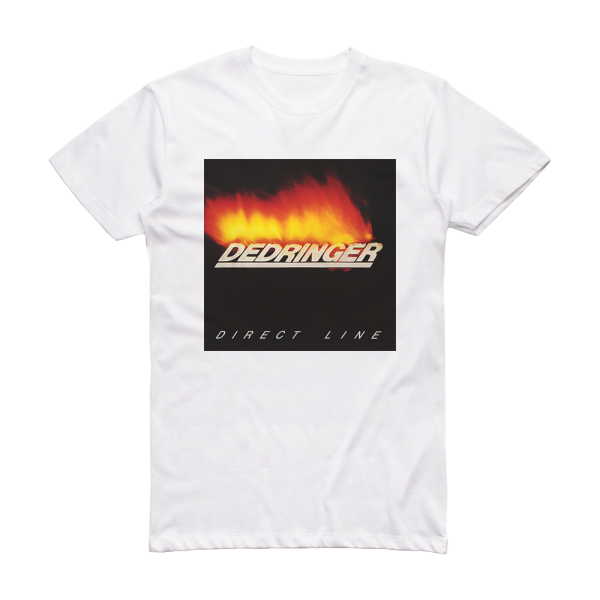 Dedringer Direct Line Album Cover T-Shirt White