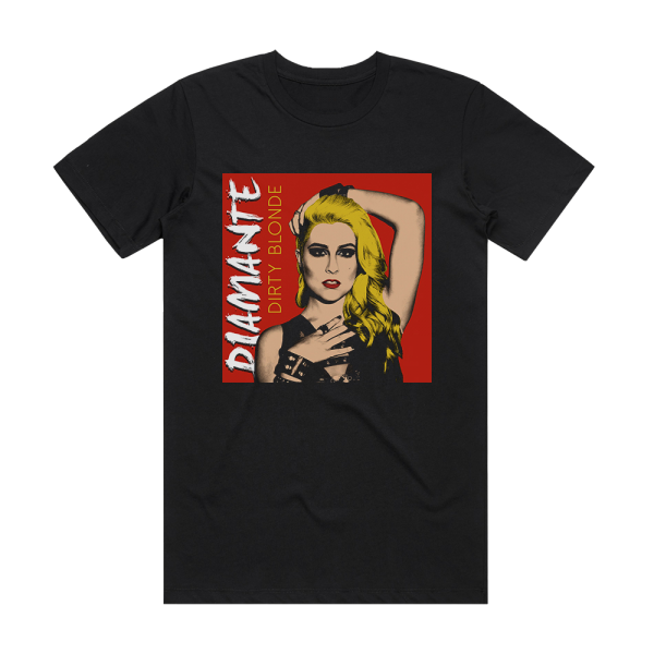 Diamante Dirty Blonde Album Cover T-Shirt Black