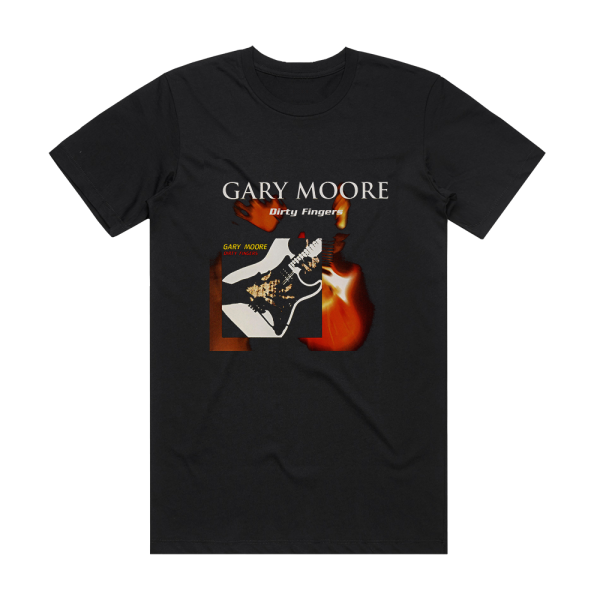 Gary Moore Dirty Fingers 2 Album Cover T-Shirt Black