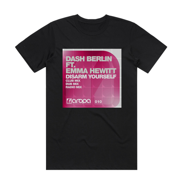 Dash Berlin Disarm Yourself Album Cover T-Shirt Black