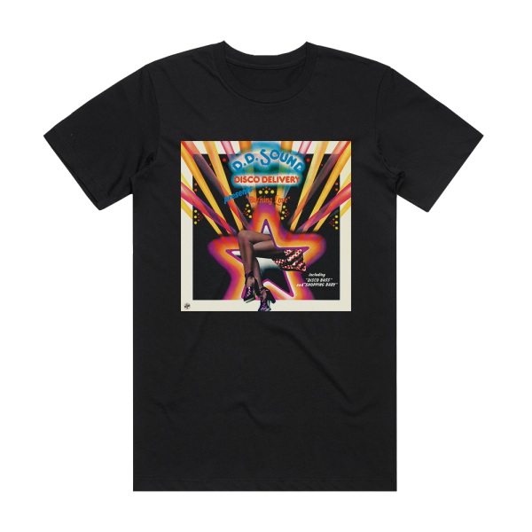 D D Sound Disco Delivery Album Cover T-Shirt Black