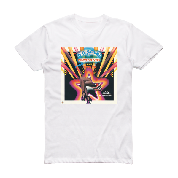 D D Sound Disco Delivery Album Cover T-Shirt White