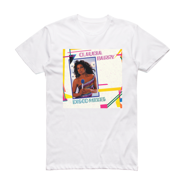 Claudja Barry Disco Mixes Album Cover T-Shirt White