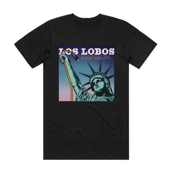 Los Lobos Disconnected In New York Album Cover T-Shirt Black