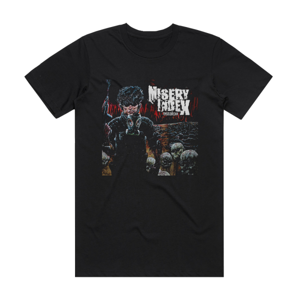 Misery Index Discordia Album Cover T-Shirt Black
