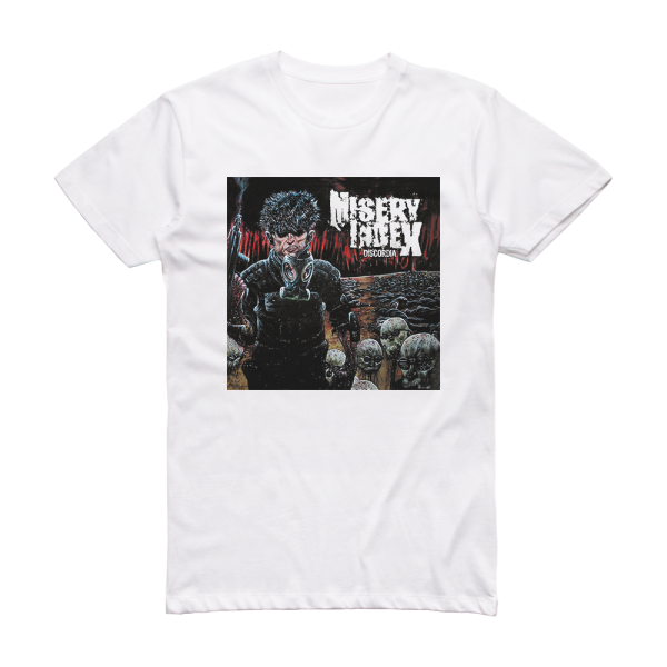 Misery Index Discordia Album Cover T-Shirt White