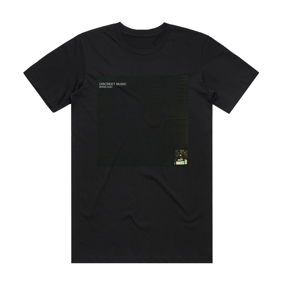 Brian Eno Discreet Music Album Cover T-Shirt Black – ALBUM COVER T