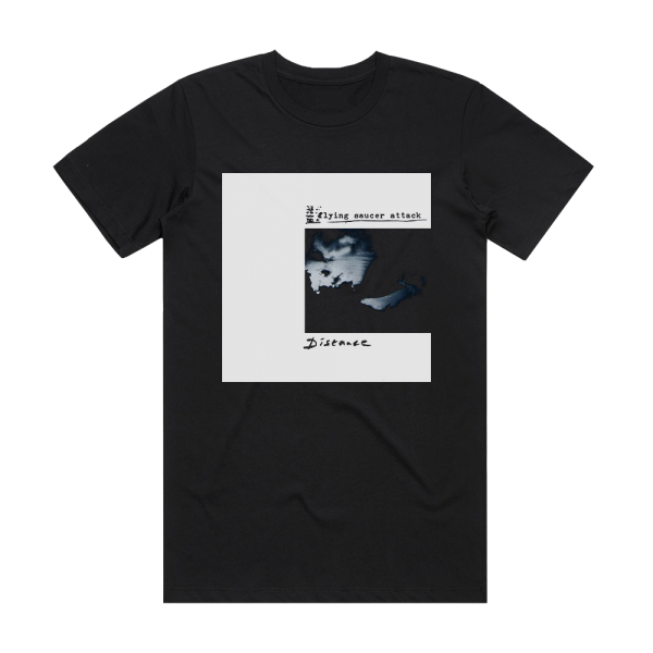 Flying Saucer Attack Distance Album Cover T-Shirt Black