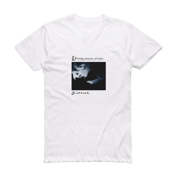 Flying Saucer Attack Distance Album Cover T-Shirt White