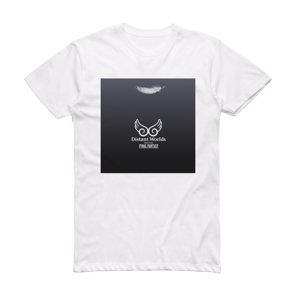 Nobuo Uematsu Distant Worlds Music From Final Fantasy Album Cover T-Shirt White