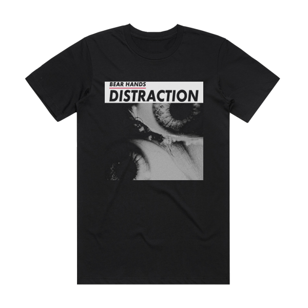Bear Hands Distraction Album Cover T-Shirt Black