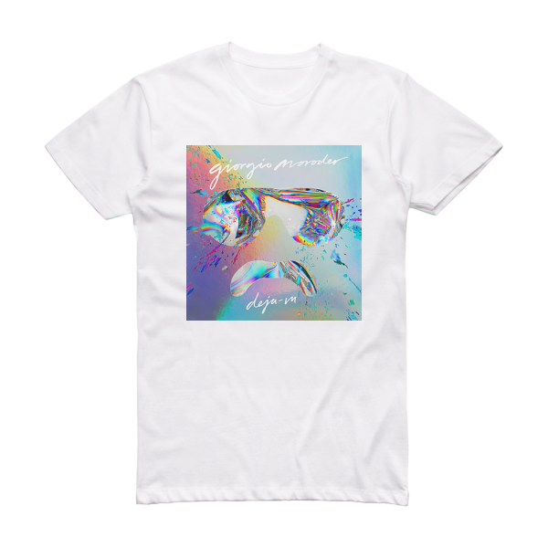 Giorgio Moroder Dj Vu 2 Album Cover T-Shirt White