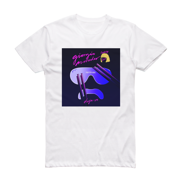 Giorgio Moroder Dj Vu 4 Album Cover T-Shirt White